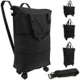 AEVXKHI Rolling Luggage Bag, Expandable Foldable Duffle Bag with Wheels