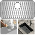 thumbnail image 1 of AEVXKHI Silicone Sink Protector Mat, Nonslip Kitchen Sink Mat, Heat Resistant Mat with Center Drain/Rear Drain Sink Drain Mat, Dishwasher Safe for Kitchen Sink, 1 of 10