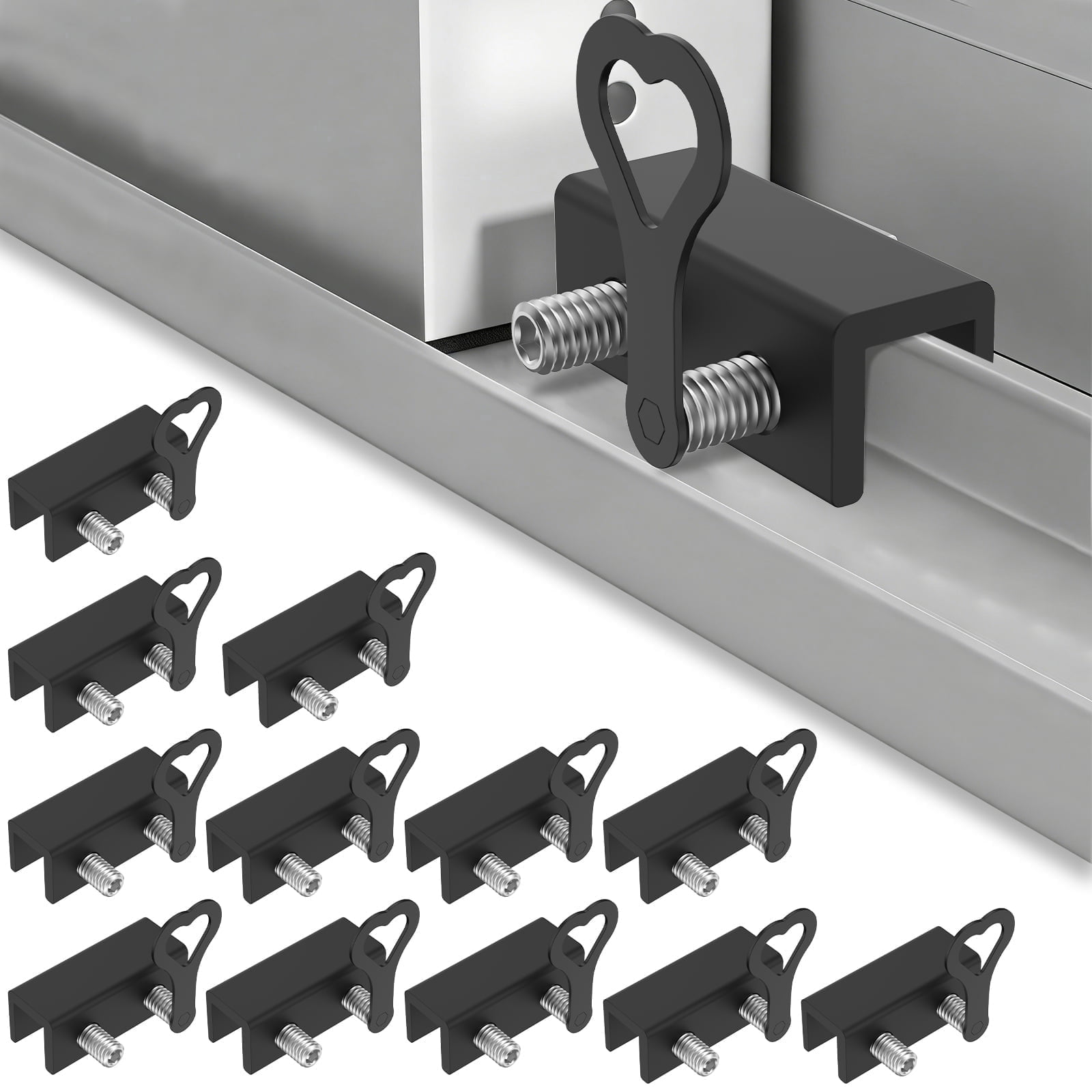 Window Lock Slide Tap AEVXKHI Sliding Window Locks (12 Sets), Security Window Locks with Keys ...