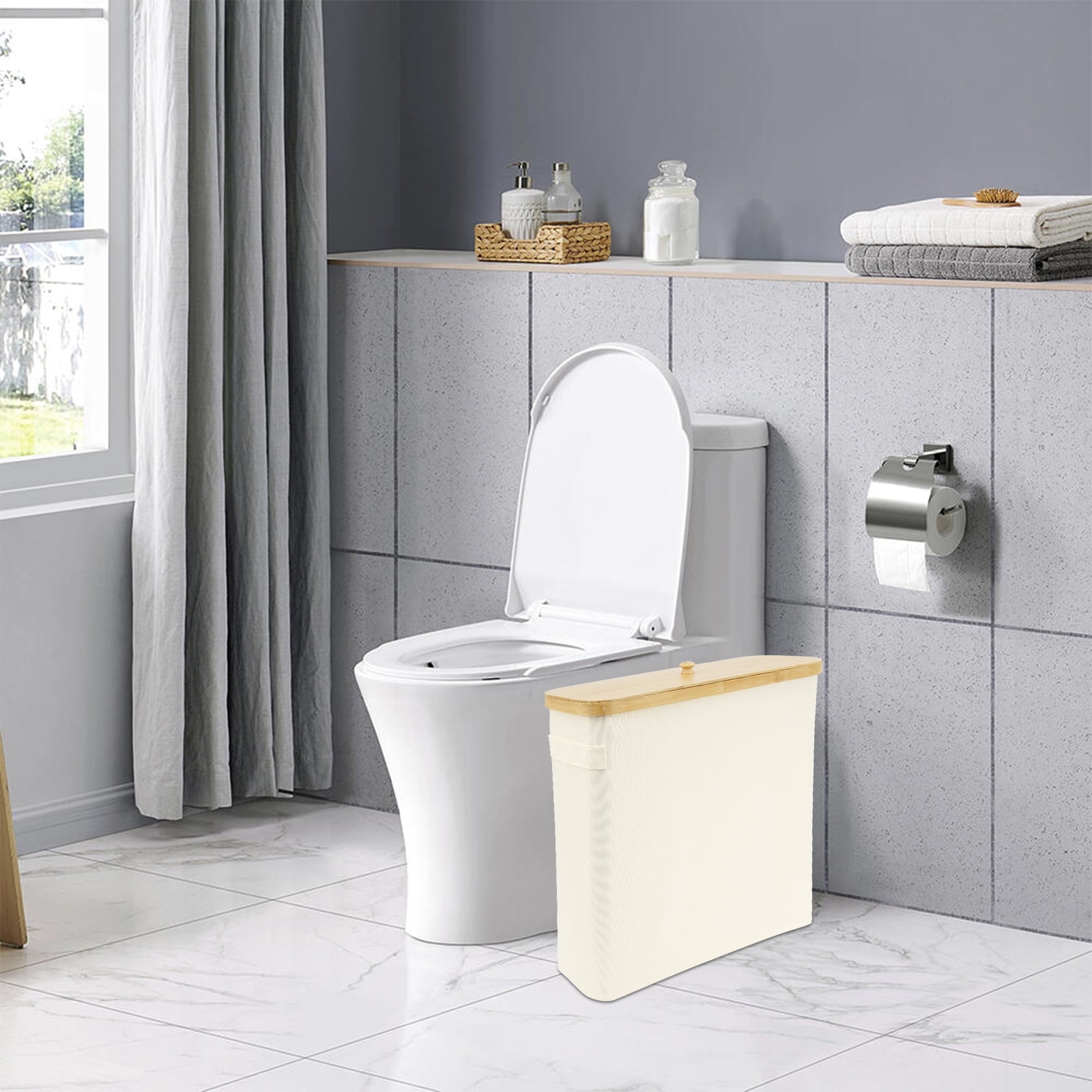 AEVXKHI Toilet Paper Storage Large Capacity Toilet Paper Basket Oxford Cloth Toilet Paper Roll ...