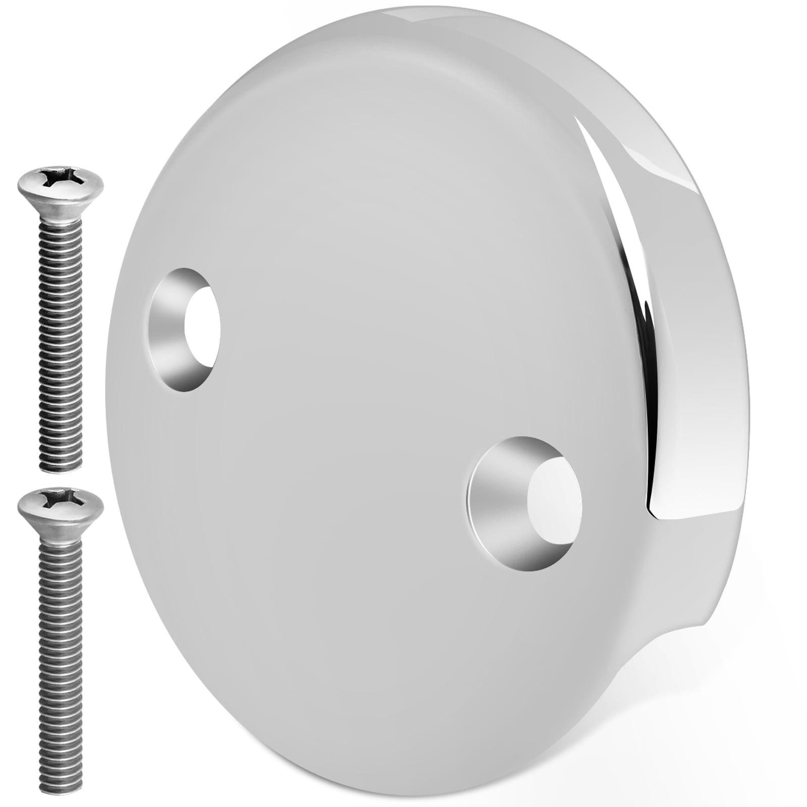 AEVXKHI Tub Overflow Drain Cover, Double Hole Bathtub Overflow Drain