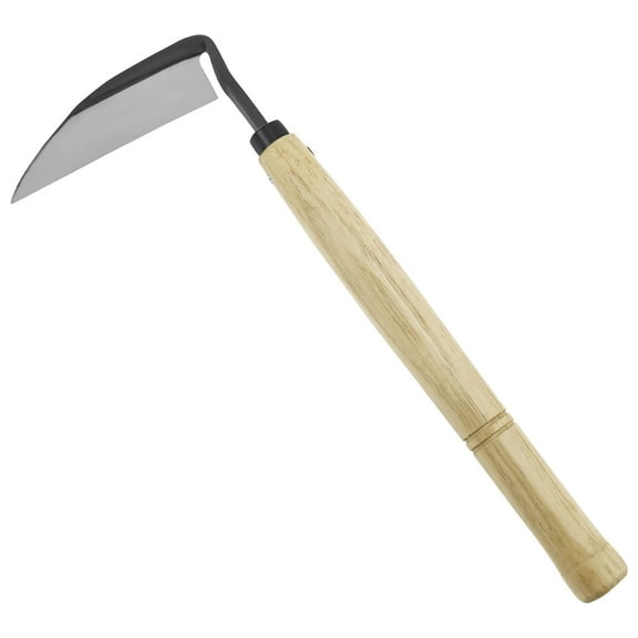 AEVXKHI Weeding Sickle, Ergonomic Hand Weed Puller Carbon Steel Sickle Hoe Garden Tool, Efficient Manual Weeding Hoe Weed Removal Tool for Gardening Work