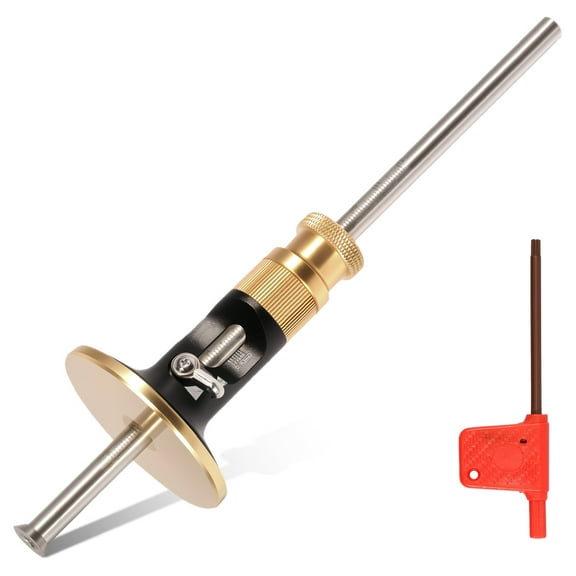 AEVXKHI Wheel Marking Gauge, 0.2mm High Precision Woodworking Scribing Gauge, Metal Scriber Marking Tool, Efficient Rolling Marking Gauge for Woodworking Projects Carpenter