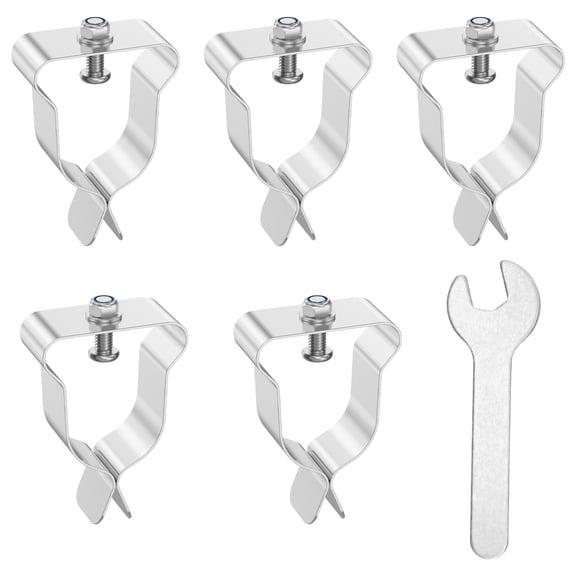 AEVXKHI Window Well Cover Hardware Kit, Stainless Steel Window Well Cover Clips, Heavy Duty Egress Window Well Cover Clips for Basement Window Well
