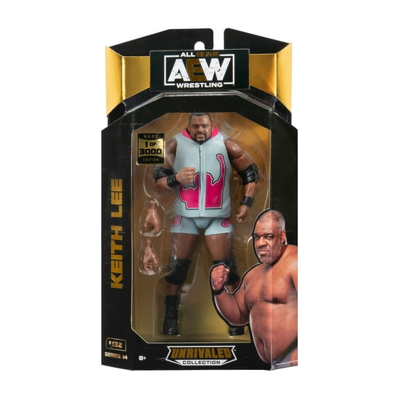 AEW Unrivaled Keith Lee - 6 inch Figure with Entrance Vest, Knee and Elbow Pads, and Alternate Fists