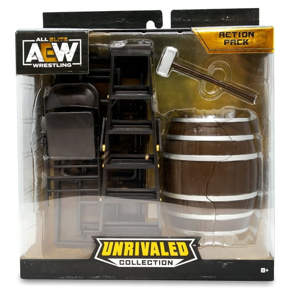 AEW Accessory Pack (Version 2 with Barrel) Jazwares Wrestling Action Figure Accessories