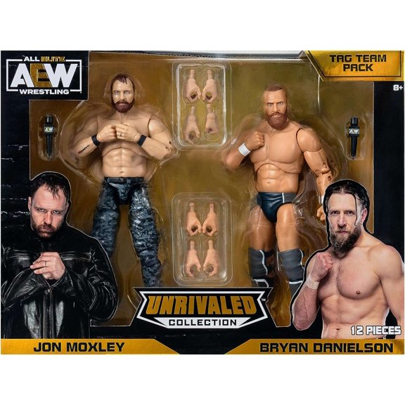 AEW Unrivaled Jon Moxley and Bryan Danielson Action Figure Set Jazwares AEW0486