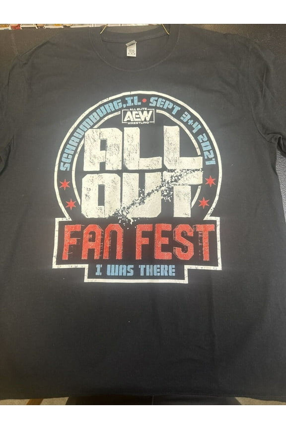 AEW All Put Fan Fest Tshirt Chicago Size XL