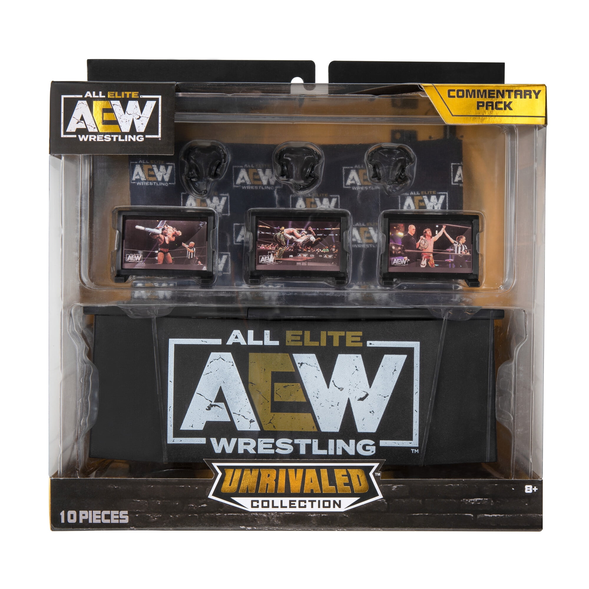 AEW Announcer Accessories Pack Ringside Exclusive Jazwares Wrestling
