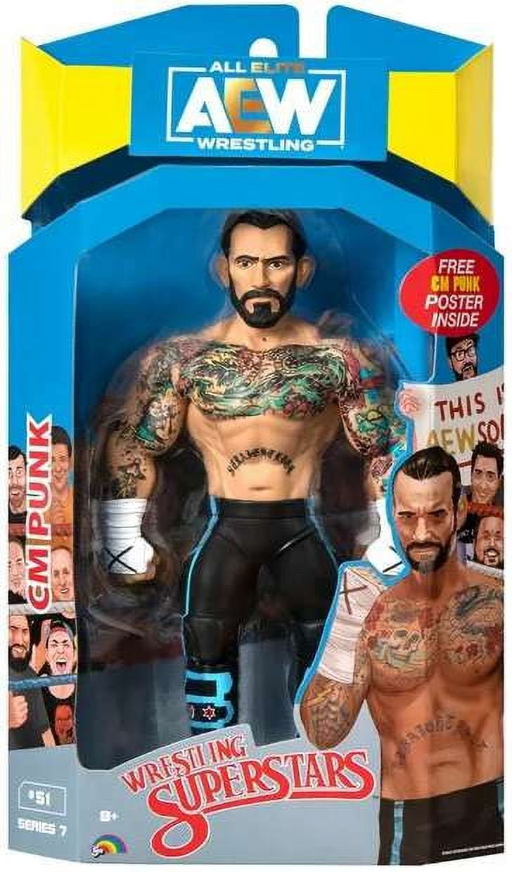 PUNK 25th セット AEW CM Punk LJN - 6 inch Retro Stylized Rubber Figure with