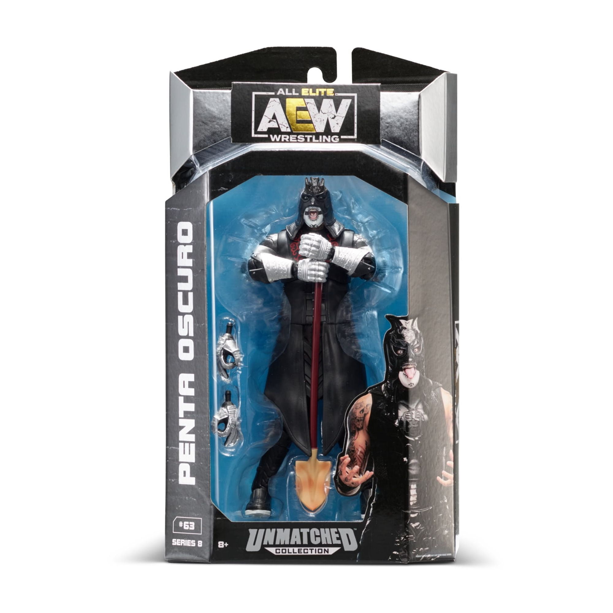 AEW Unmatched - 6-inch Penta Oscuro Figure with Shovel and Alternate Grip Hands