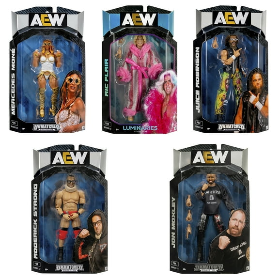 AEW Unmatched Series 12 - Set of 5 Jazwares AEW Toy Wrestling Action Figures