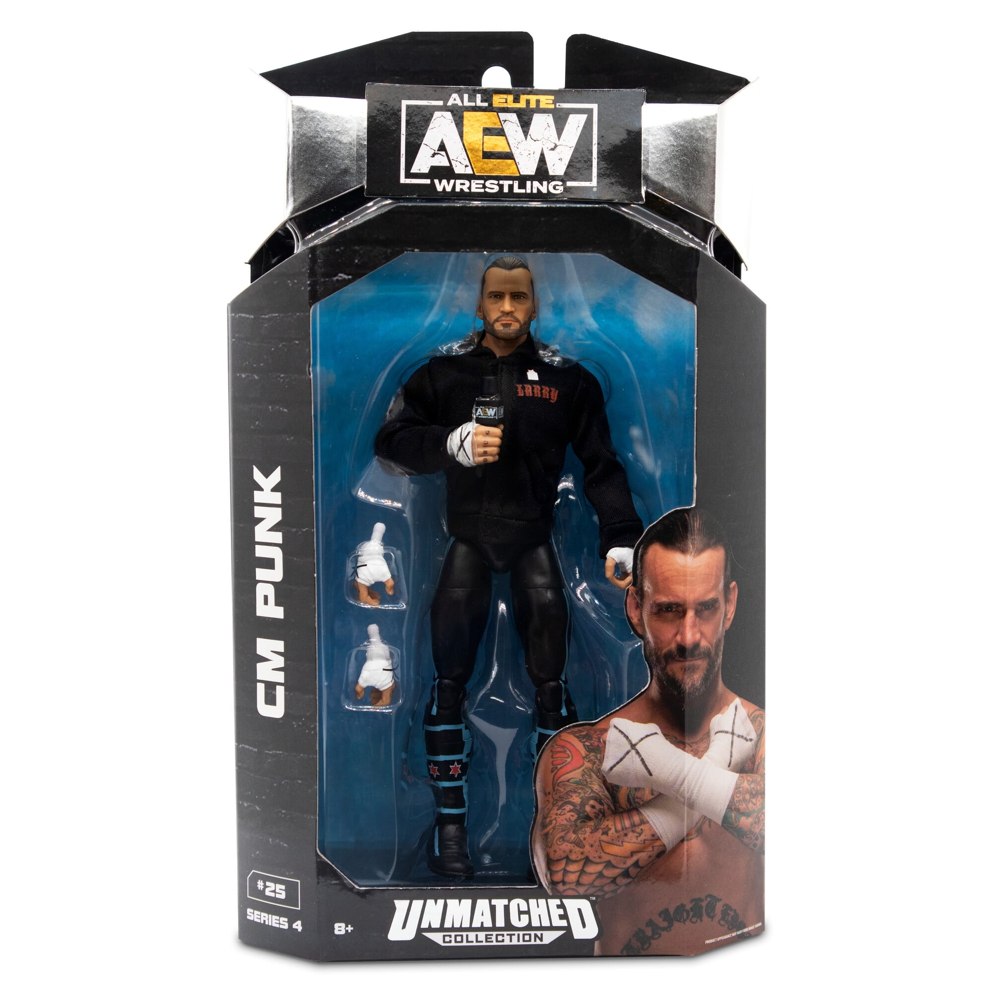 AEW Unmatched Series 4 CM Punk - 6 inch Wrestling Action AEW Unmatched Series 4 CM Punk - 6 inch Wrestling Action