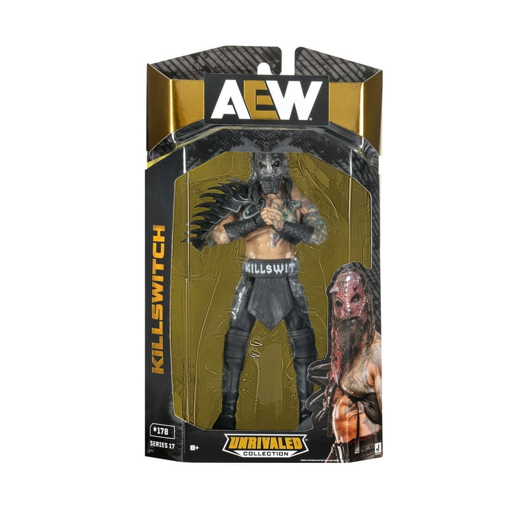 AEW Unrivaled Killswitch Poseable Action Figure W17 with Authentic
