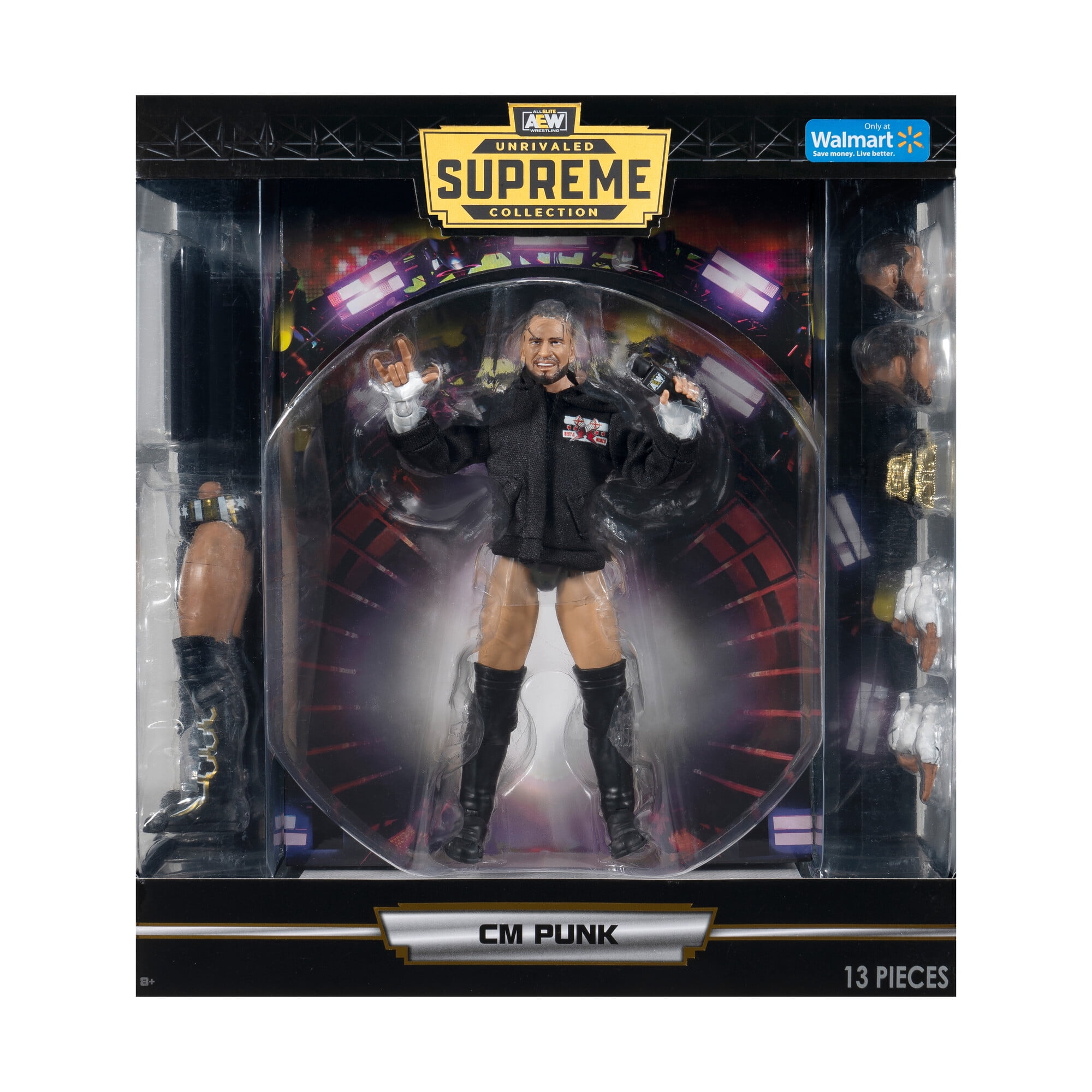 AEW Unrivaled Supreme CM Punk - Walmart Exclusive 6 inch Figure