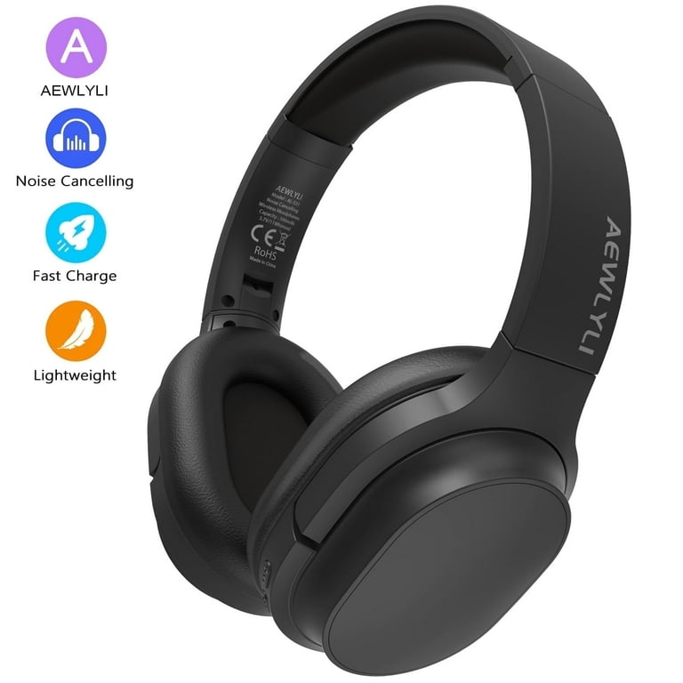 Active Noise Wireless Headset With Microphone Noise Cancelling