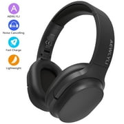 AEWLYLI Noise Cancelling Headphones, Bluetooth over Ear Headphones, Wireless Foldable Stereo Microphone, S31 - Black