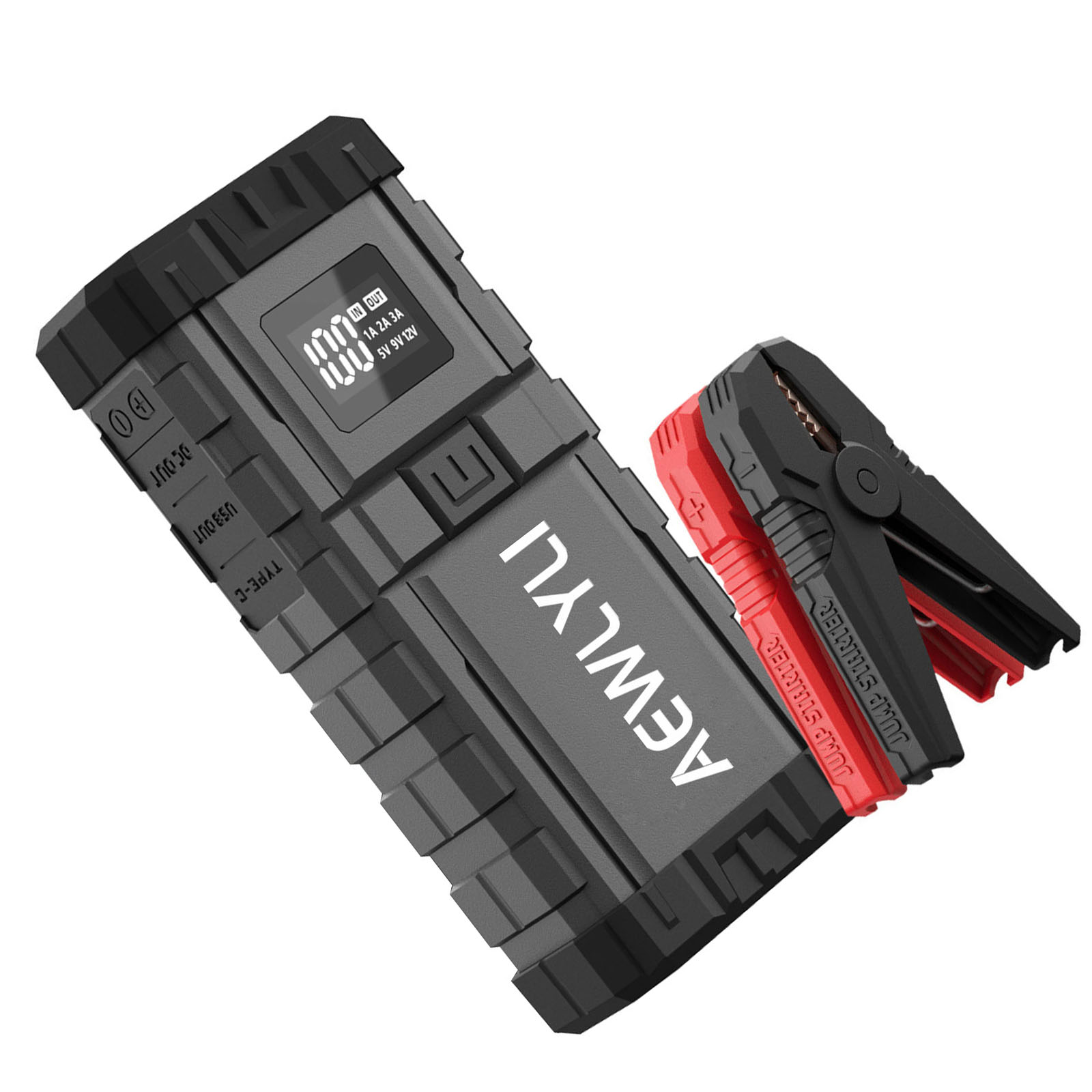 AEWLYLI Portable Car Jump Starter, 6000A Battery Jump Starter(for All