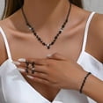thumbnail image 1 of AEXTO Bride Crystal Necklace Earrings Set Bridal Wedding Jewelry Sets Rhinestone Choker Necklace Costume Jewelry Set for Women and Brides, 1 of 5