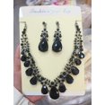 thumbnail image 1 of AEXTO Clear Teardrop Statement Jewelry Set 2PCS Multi-Drop Necklace Dangle Earrings with Rhinestone Accents, Silver-Tone Elegant Accessories for Women, Perfect for Weddings, Parties Special Occasions, 1 of 13