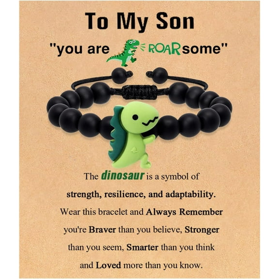 AEXTO Graduation Gifts for Son Grandson Nephew Brother To My Son Bracelet Braided Cord Bracelet Easter Christian Baptism Birthday Gifts