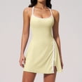 thumbnail image 1 of AEXTO Tennis Dress with Built in Shorts and Bra Athletic Dress for Women Summer Cut Out Twisted Golf Workout Dress, 1 of 17