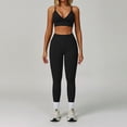 thumbnail image 1 of AEXTO Women Two Piece Workout Sets Support Sports Bras Matching Booty Lifting Leggings Gym Yoga Outfits, 1 of 1