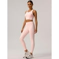 thumbnail image 1 of AEXTO Women's Colorblock Crop Tank Top & High Waist Leggings Tracksuit Set, Sporty Casual Breathable Comfy Outfits for Yoga Gym Workout Running, Ladies Sportswear for All Seasons, 1 of 11