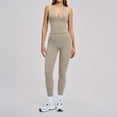 thumbnail image 1 of AEXTO Workout 2 Piece Sets for Women Seamless Halter Tank Top Scrunch Butt Lifting High Waist Leggings Gym Sets, 1 of 7