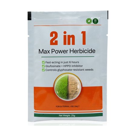 AEXZR 2-in-1 Max Power Herbicide, Fast-Acting 6 Hour Weed Killer, Glufosinate + HPPD Inhibitor, Controls Glyphosate-Resistant Weeds, Low-Toxicity Formula, 25g/Pack 1PCS One Size