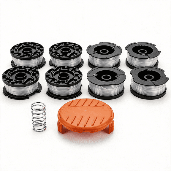 AF-100 0.065'' 30 ft String Trimmer Replacement Spool Compatible with Black + Decker GH900 GD600 GH610 (8PCS)