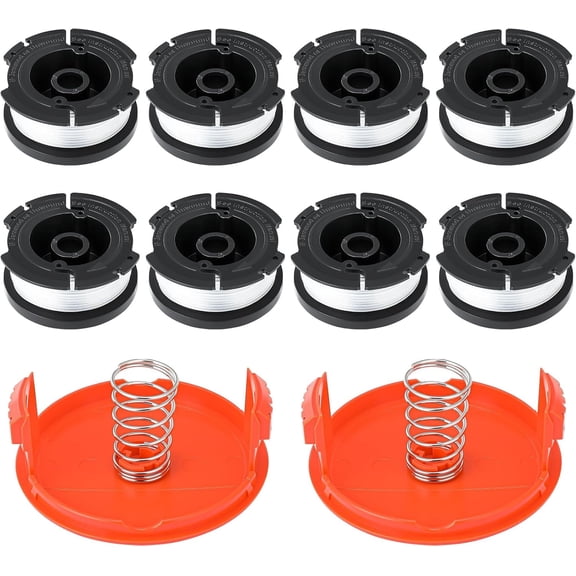 AF-100 String Trimmer Replacement Spool for Black and Decker, 30ft 0.065" Line, 10 Pack