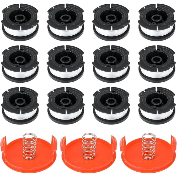 AF-100 String Trimmer Replacement Spool for Black and Decker, 30ft 0.065" Line, 15 Pack