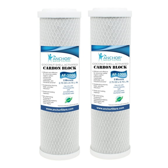 AF-1000 - Carbon Block Replacement Filter Cartridge - 2PK