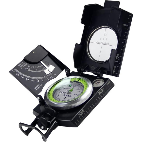 AF-4074 Military Compass for Hiking,Lensatic Sighting Waterproof,Durable,Inclinometer for Camping,Boy Scount,Geology Activities Boating