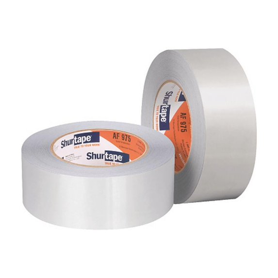AF 973 Aluminum Foil Tape, 3 in W x 50 yd, 4 mil Thick, Silver