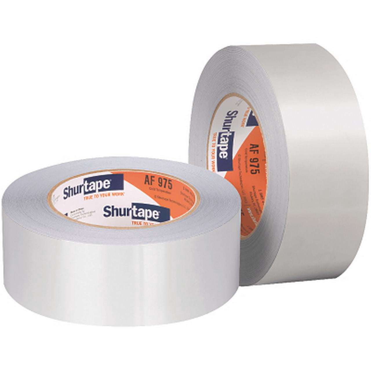 AF 973 Aluminum Foil Tape, 3 in W x 50 yd, 4 mil Thick, Silver