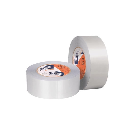 AF 973 Aluminum Foil Tape, 3 in W x 50 yd, 4 mil Thick, Silver