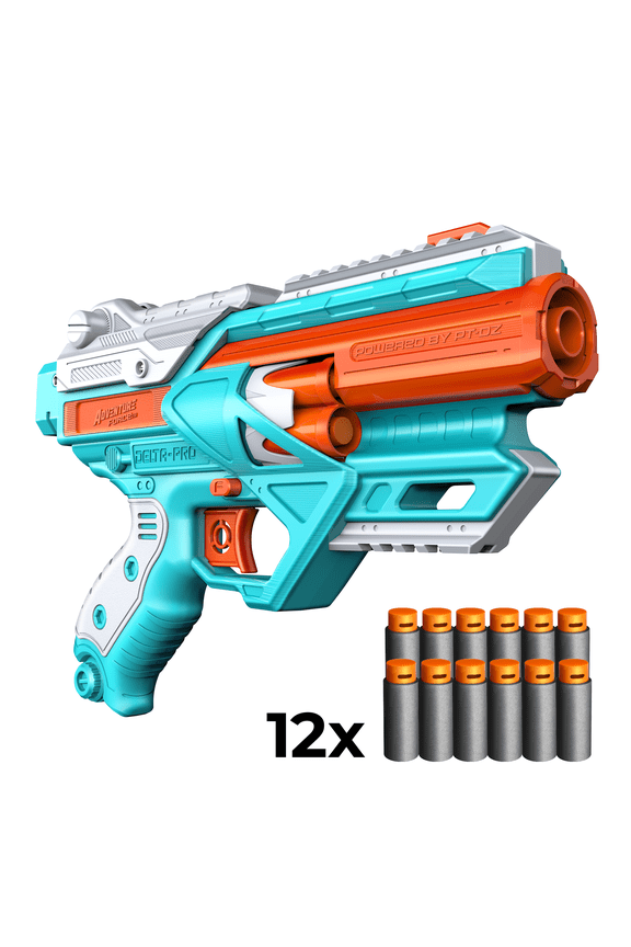 Tactical Strike Delta Pro Ultimate Auto-Advance 6 Cylinder Half-Length Pro Dart Blaster, 14+