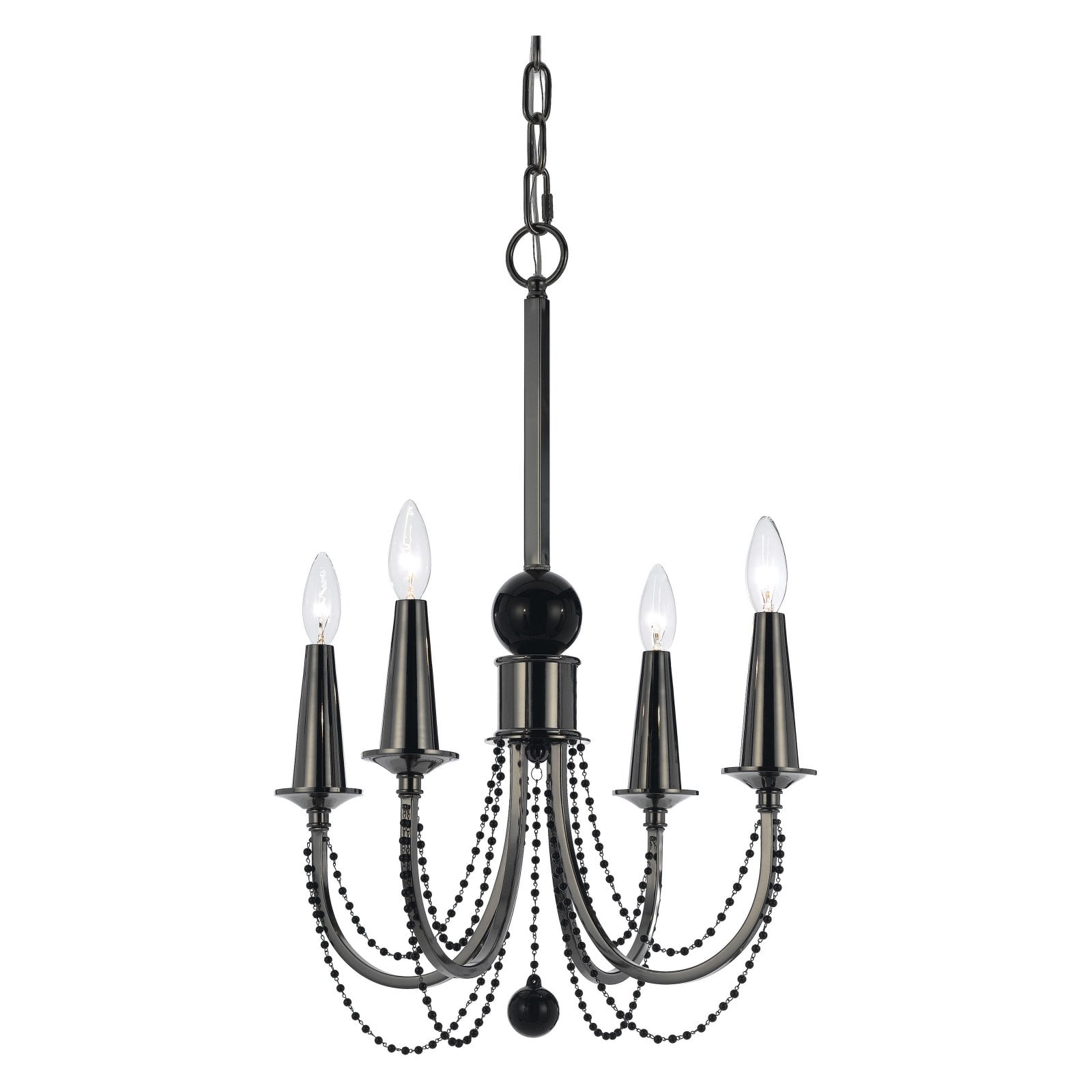 AF Lighting 8447 Four-Light Chandelier in Black Nickel - Walmart.com