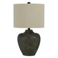 thumbnail image 1 of AF Lighting Danbury Textured Ceramic Table Lamp, Brown, 1 of 2