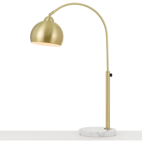 AF Lighting Orb Table Lamp with Metal Globe in Brushed Gold