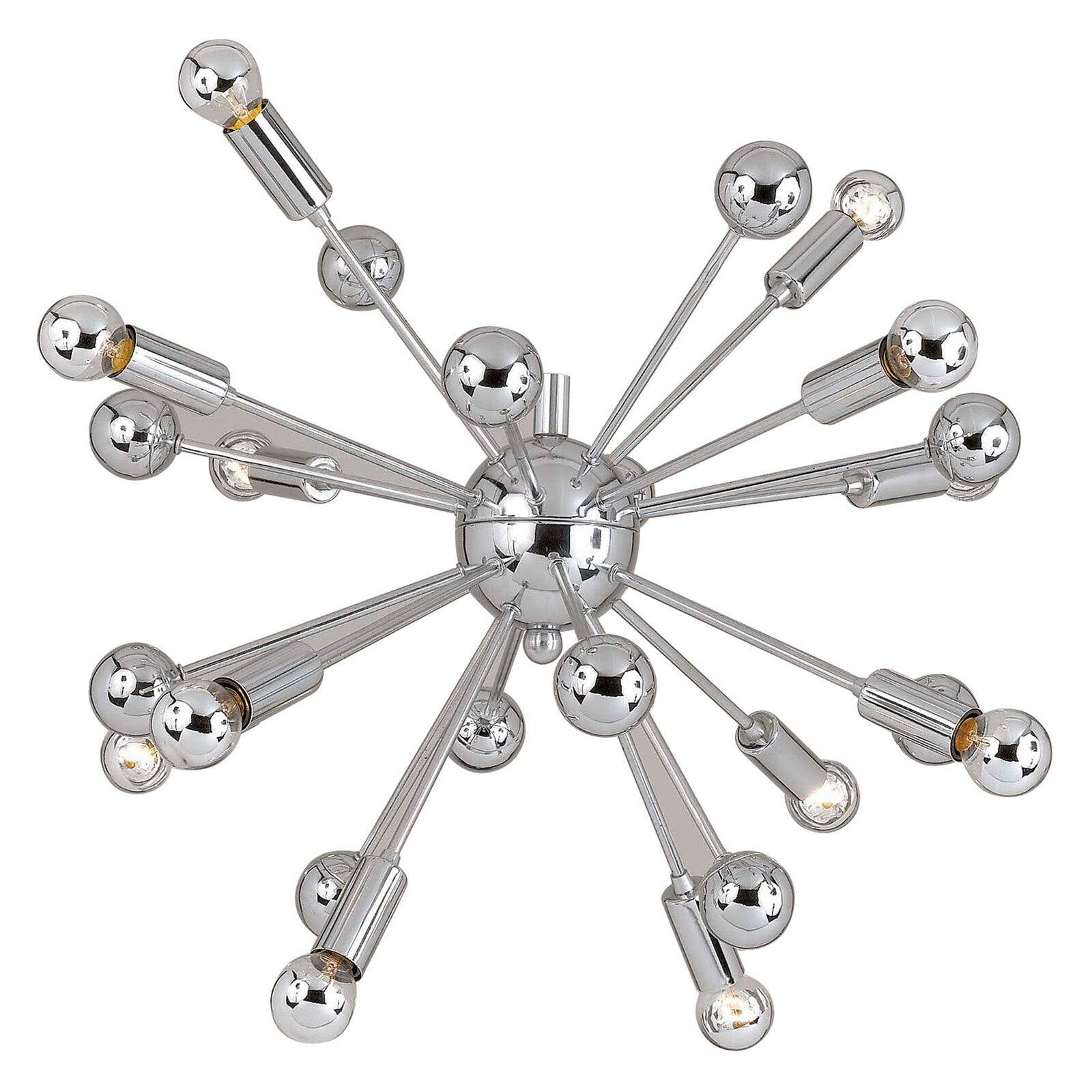 AF Lighting Supernova 12-Light Chandelier, Chrome - Walmart.com