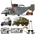 thumbnail interactive-video image 1 of Adventure Force Giant Military Helicopter Play Set, 37 Pieces, 1 of 11