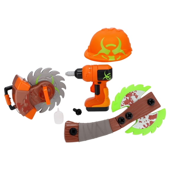 Adventure Force Outbreak Ops 14-Piece Role Play Set with Circular Saw and Helmet for Ages 5+