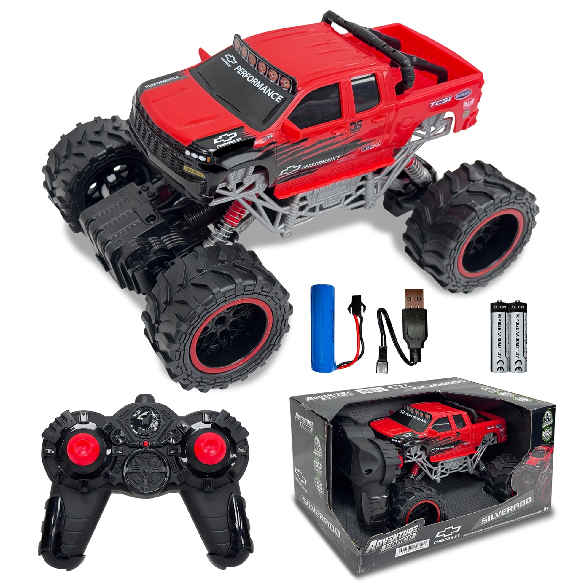Adventure Force 1:24 Silverado 4x4 Radio Control Cars