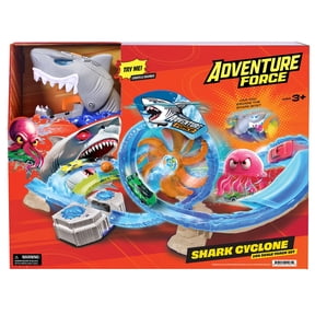 Adventure Force Shark Cyclone 1:64 Scale Track Set, 30 Pieces