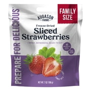 Augason Farms Freeze Dried Sliced Strawberries Resealable Bulk Pouch, Family Size, Emergency Food Supply, Everyday Meals, 20 Servings