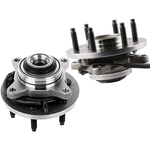AFA Motors Pair (2) 4WD Front Wheel Bearing Hub Assembly for Ford F-150 Expedition Lincoln Mark LT Navigator Wheel Bearing 515079 W/ABS 6 Lug Fits select: 2003 FORD EXPEDITION XLT, 2004 FORD F150
