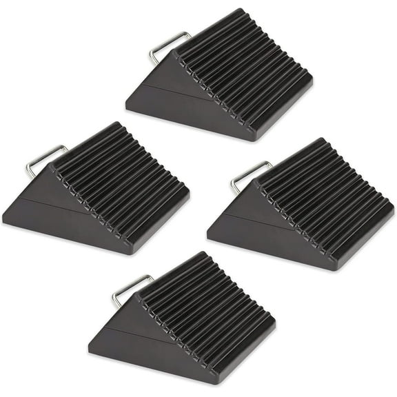 AFA Tooling Car Ramps with Wheel Chocks for RVs and Trucks, Large, 4 pk